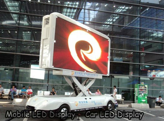 Bon prix P4 la densité d'affichage extérieure de signe de la voiture LED 62500, intense luminosité de SMD a mené l'écran imperméable en ligne