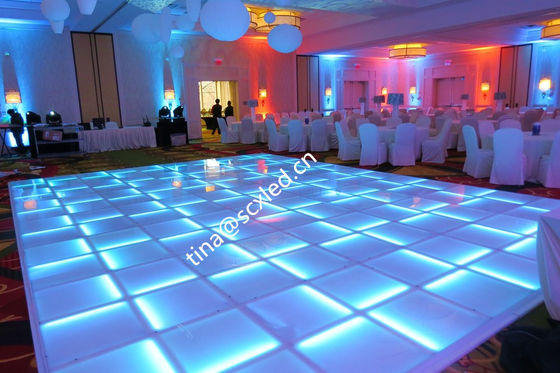 Panneau de sol de danse LED intérieur de 4,81 mm Pixel Pitch 500x500 mm IP65 étanche