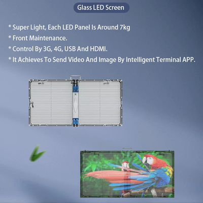 Publicité dans les centres commerciaux G3.9-P7.81 Affichage à LED ultra-mince transparent en maille