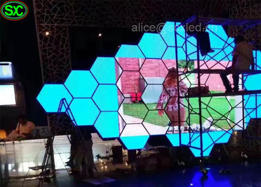 Écran visuel d'affichage à LED De rideau en forme P3.9 pour annoncer, de haute résolution