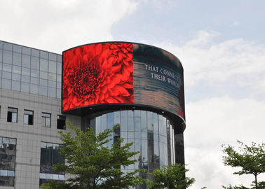 P8 Écran d'affichage LED extérieur imperméable à l'eau monté sur mur courbe vidéo flexible publicité