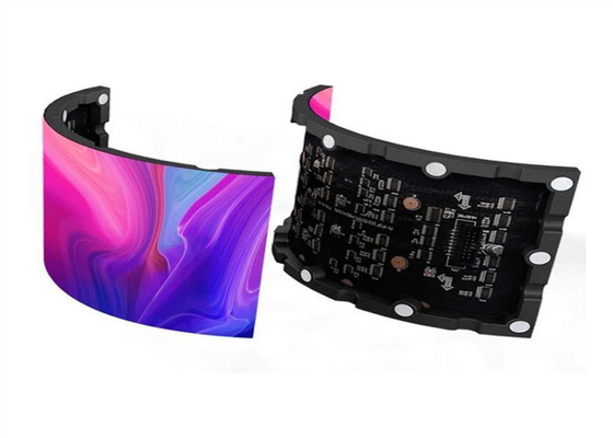 P3.91 Écran d'affichage à LED à haute résolution LED à mur vidéo en intérieur courbé