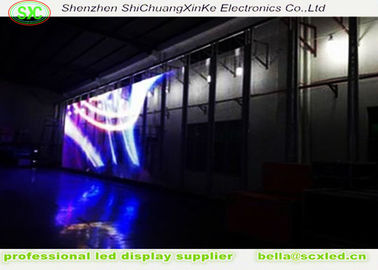 P3.91 Affichage à LED transparent en verre Haute luminosité pour fenêtre Affichage à LED en verre
