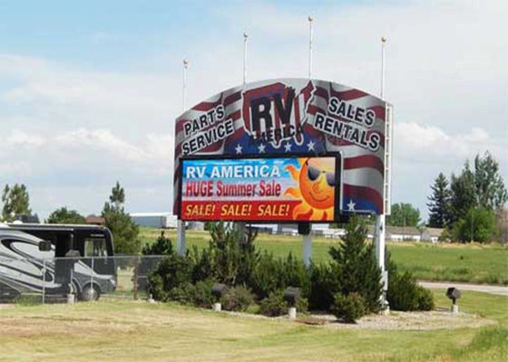 Panneau d'affichage LED couleur extérieure P5, pas de pixel de 5 mm, étanche IP65