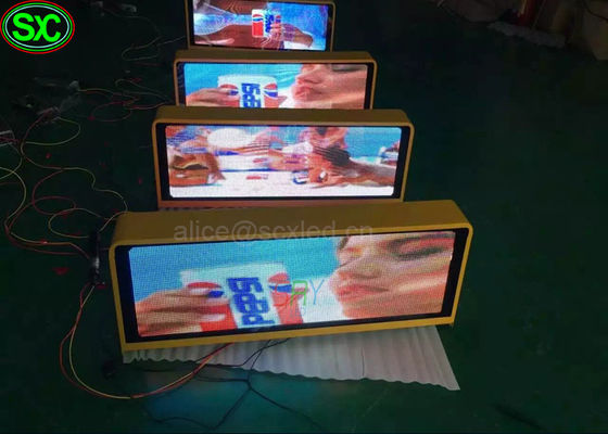 Bon prix Le toit polychrome de taxi de voiture de P5 RVB a mené la vision de Super Clear de contrôle de l'affichage 3G de signe en ligne