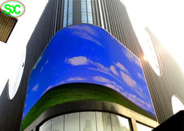 Affichage de panneaux LED à couleur pleine RGB P10mm TV Publicité extérieure vidéo courbe