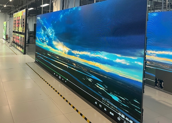 P3.91 Écran publicitaire à LED intérieur pour conférence/Mural vidéo à LED avec armoire en fer