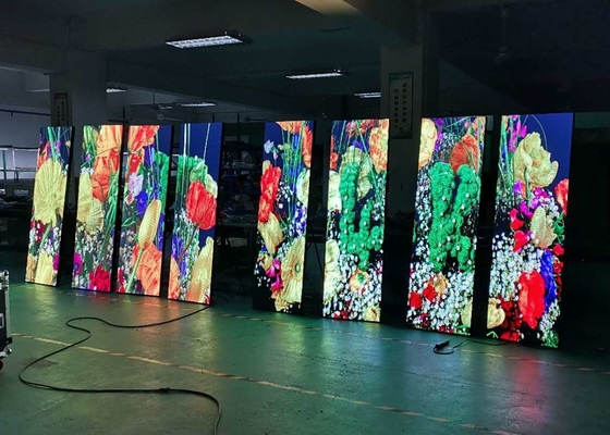 Rentage en aluminium sous pression étanche à l'eau P3.91 Panneau d'affichage LED 1/16 Mode de numérisation IP43 Convient pour les affiches publicitaires