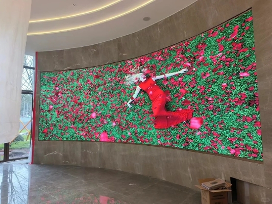 Affichage de mur de rideau à LED couleur complète,écran de rideau de stade LED en intérieur P2.5