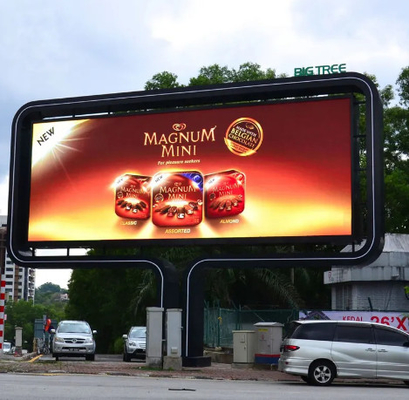 P4 HD Écran en aluminium extérieur à LED en pleine couleur Écran publicitaire électronique grand