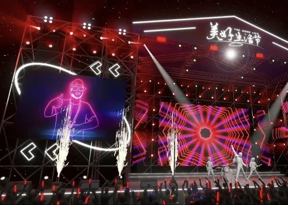 Écrans de location Écrans courbes haute luminosité IP65 P12 Panneaux d'affichage extérieurs à LED
