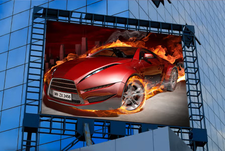 SMD2727 Publicité extérieure Full Color LED Rental Screen Casse en fer/acier