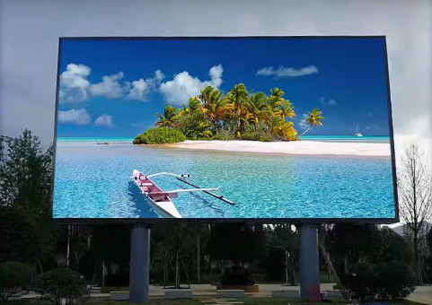Entretien de l'avant-dernière partie Affichage numérique à LED couleur complète Affichage 10 mm Pixel Pitch Cabinet en fer