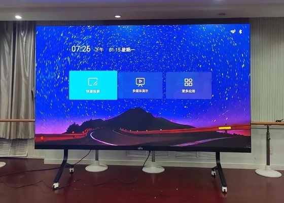 Affichage LED couleur complète à l'intérieur haute résolution HD 4mm Pixel pitch Stge Mur