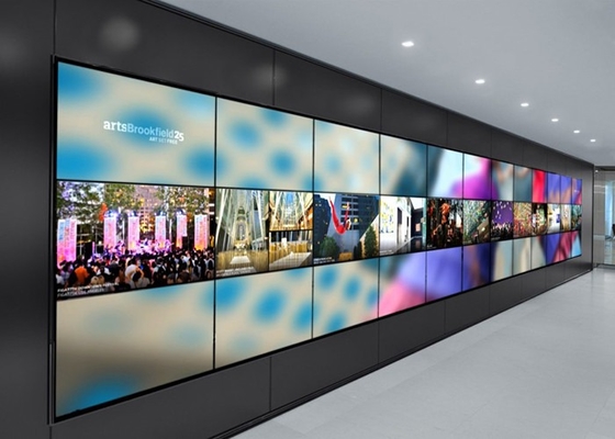 Affichage à LED imperméable à l'eau à couleur complète P5 En intérieur Grand écran Encastrement en aluminium sous pression