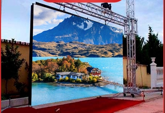 Affichage LED HD RGB de location P4 Vidéo extérieure haute résolution Système IP65 Nova