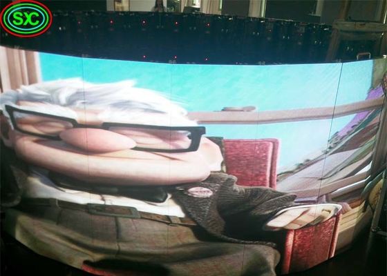 MBI5124 IC P3.91 Location intérieure Écran d'affichage à LED incurvé, Écran mobile en couleur complète à couleur complète