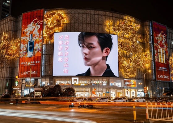 P8 Location extérieure Affichage LED plein couleur 256*128 Taille Affichage murale et centre commercial 32*16 Résolution