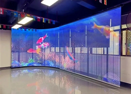 Écran d'affichage LED transparent en couleur complète pour intérieur P3.9-7.8