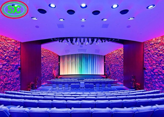 P2 Affichage LED à couleur intégrale intérieur Écran en aluminium sous pression, alimentation en tension équilibrée, densité de 250 000/m2