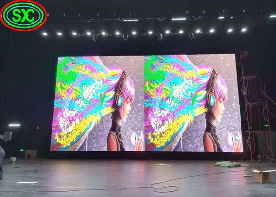 Écran de mur vidéo LED intérieur P4 couleur complète Économie d'énergie pour la salle de réunion de l'église