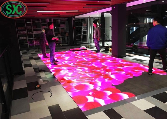 1R1G1B P6 extérieur IP65 LED Dance Floor 1/8 Scan Pour la publicité de concert
