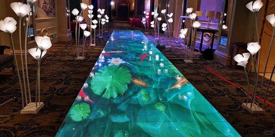 Créez une atmosphère inoubliable avec notre contrôle de piste de danse LED RGB 3IN1 Éclairage de plancher Effets lumineux