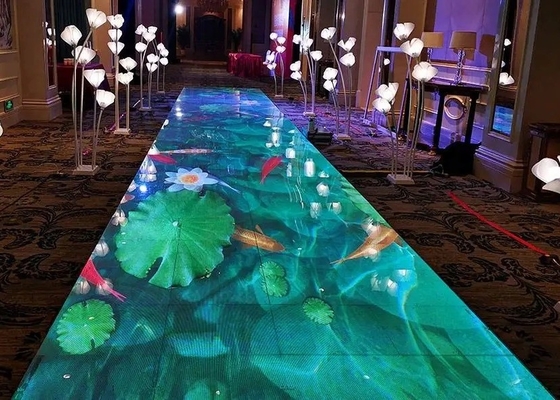 1R1G1B P6 extérieur IP65 LED Dance Floor 1/8 Scan Pour la publicité de concert