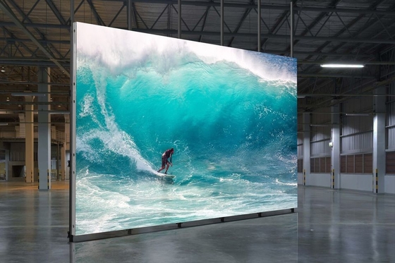 P3.91 Écran publicitaire à LED intérieur pour conférence/Mural vidéo à LED avec armoire en fer