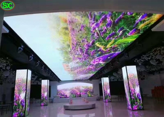 HD Location d'affichages de draperies LED intérieurs et extérieurs, murs vidéo LED flexibles