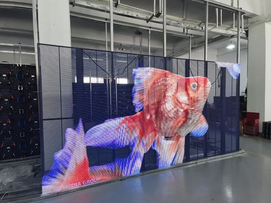 Bon prix Écran à LED transparent et transparent pour les murs vidéo P3.91 en ligne