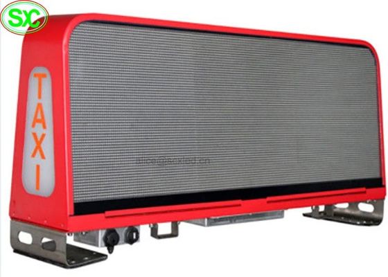 P5 imperméabilisent l'écran de visualisation mené par voiture de taxi d'affichage de signe du dessus LED de toit de voiture de Digital