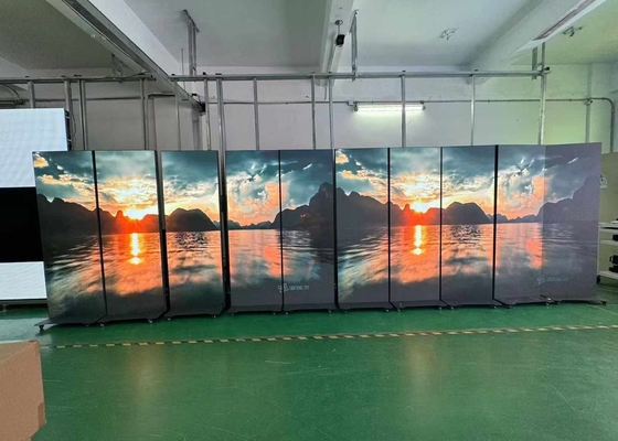 Affichage d'affichage à LED fixe/boîte en fer, panneau d'affichage vidéo LED en aluminium HD stéréo
