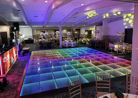 Panneau de sol de danse LED portable 4,81 mm SMD3535 Mur vidéo couleur complète