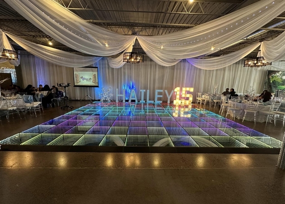HD Rental Box LED Dance Floor P4.81 Équipement de scène Pixel Aluminium sans fil