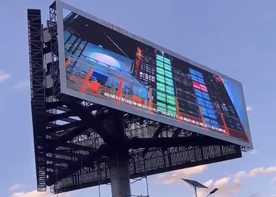 Écran d'affichage LED publicitaire P10 SMD, HD pleine couleur extérieur résistant à l'eau Location en aluminium fondu