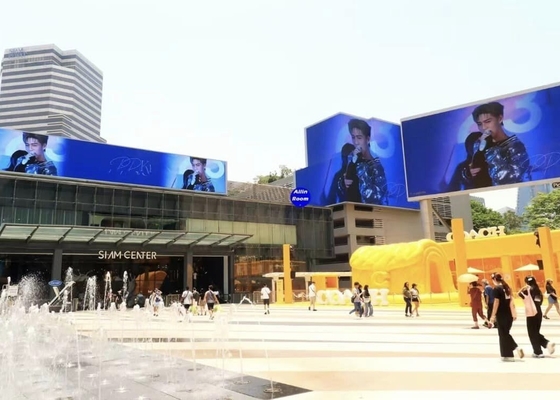 Écran d'affichage LED publicitaire P10 SMD, HD pleine couleur extérieur résistant à l'eau Location en aluminium fondu