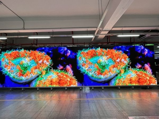 Écran de location LED SMD haute luminosité avec armoire en acier, 40 000 points/m2