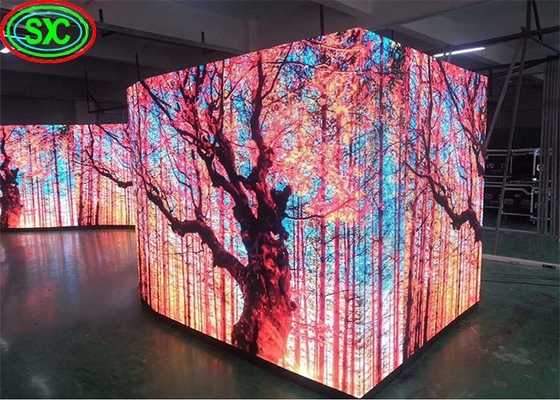 Écran de location LED SMD haute luminosité avec armoire en acier, 40 000 points/m2