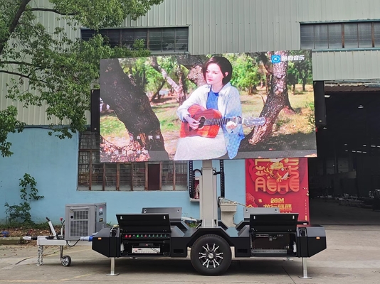 Affichage LED de camion mobile P4.81 Grand angle de vision, peut afficher clairement les publicités