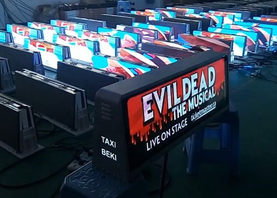 P5 Affichage à LED à double face sur le toit d'un taxi IP65 étanche