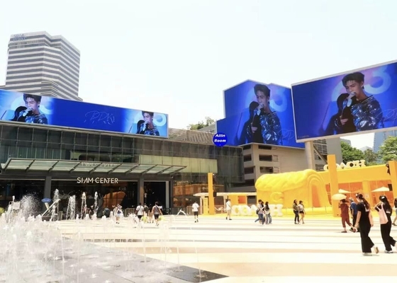 HD Location Flexible Flicker Free P10 LED Display Box 1/4 Mode de numérisation IP67