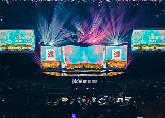 Le mur vidéo HD RGB LED P3.91, Panneau d'affichage LED SMD résistant à l'eau extérieur
