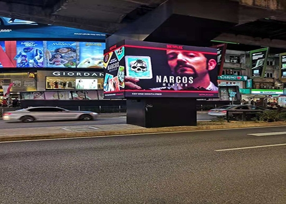 affichage LED plein couleur extérieur à haute luminosité avec conception économe en énergie 1/16 S Mode de conduite et taille du module 250*250 mm