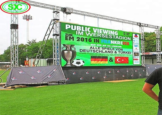 Écran géant HD P10 Extérieur Affichage LED Full Color Vidéo Mur Publicité commerciale