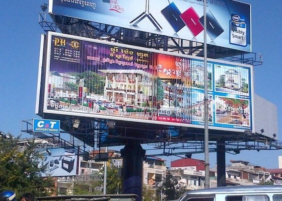 affichage LED plein couleur extérieur à haute luminosité avec conception économe en énergie 1/16 S Mode de conduite et taille du module 250*250 mm