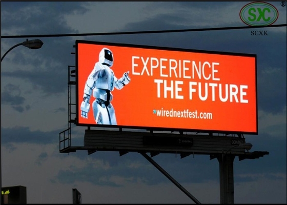 Publicité extérieure Définition étanche à l'eau Panneau d'affichage LED avec taille d'écran personnalisée et protection IP67