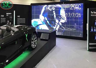 Écran transparent LED haute luminosité paroi transparente à couleur 32768 points/m2 Pour la location