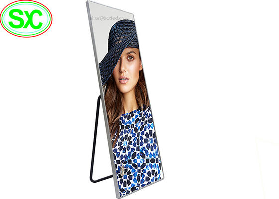 Affichage à LED Polychrome d'intérieur portatif, affichage de médias mené par P3 d'affiche de Digital LED