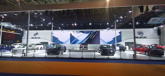 Écran à LED à l'intérieur avec p3.91 en forme de courbe, mur vidéo 500x500 mm, haute mise à jour 3840 Hz, écran à LED, luminosité 3500